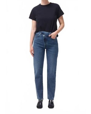 Agolde Criss Cross Straight Jean - Blue