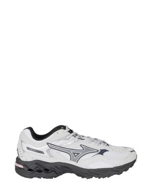 Mizuno Wave Mustang Ls Oversized Mesh Low-Top Sneakers - White