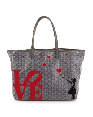 Goyard Customized Monogram Canvas Tote Bag - Red