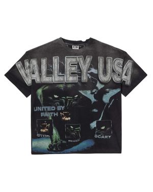VALE FOREVER Faith Bling Logo Graphic Tee T-Shirt - Black
