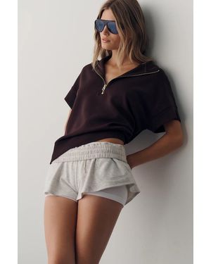 Varley Short-Sleeve Ritche Sweatshirt - Brown