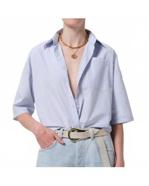 Citizens of Humanity Frances Cropped Top - Blue
