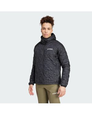 adidas Terrex Xperior Primaloft Loose Fill Insulated Hooded Jacket - Black