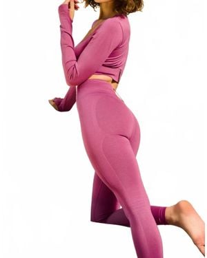 Lovyt Seamless Booty Leggings - Pink