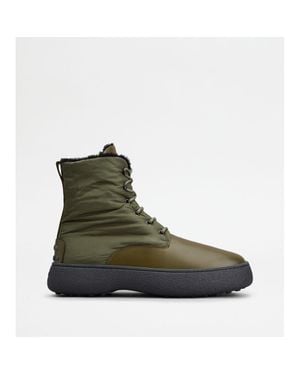 Tod's W. G. Lace-Up Ankle Boots - Green