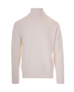 Paolo Pecora High Neck Sweater - White