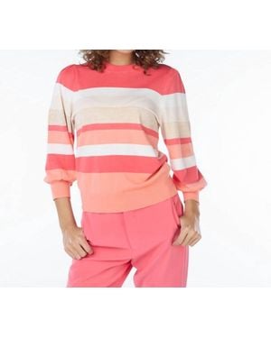 EsQualo Sidsel Stripes Sweater - Pink