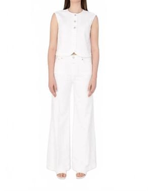 Closed Glow Up Pants - White