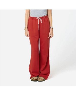 Kerri Rosenthal Weekend Barb Sweatpant - Red