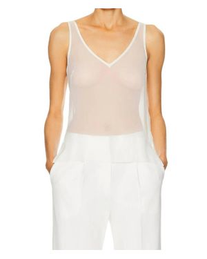 Sans Faff Sunday Sheer Silk Camisole - White