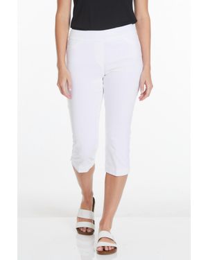 I TOUCH Pull-On Capri Pants - White