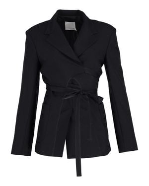 Christopher Esber Tie-Waist Blazer - Black