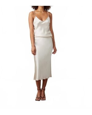 d'Offay Mimi Midi Skirt - Natural