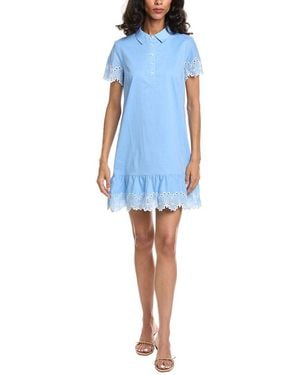 Sail To Sable Mini Shirtdress - Blue