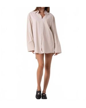 Beige Botany Naomi Shirt Dress - Natural