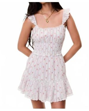 LoveShackFancy Maralina Mini Dress - White