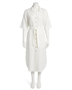 Z Supply Brise Linen Midi Dress - White
