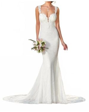 Ivoire by Kitty Chen Catherine Netted Wedding Dress - White