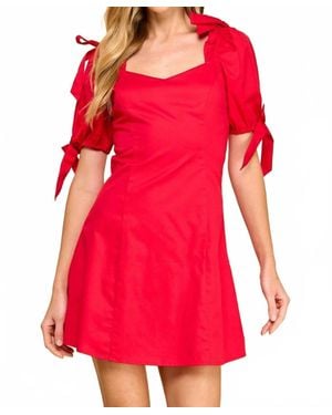 TCEC Sophia Mini Dress - Red