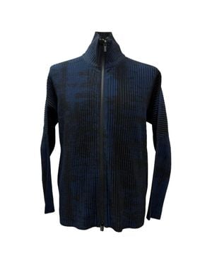 Issey Miyake Zipped Jacket - Blue