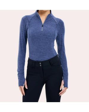 R.J. Classics Logan Quarter Zip Training Shirt - Blue
