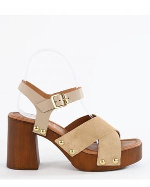 Seychelles Paloma 2 Suede Platform Sandals - Brown