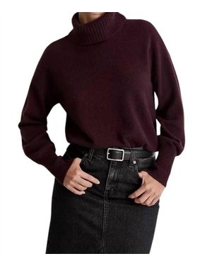 Madewell Hilda Turtleneck Sweater - Red