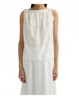 Posse Harriet Boat Neck Top - Gray