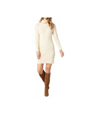 Coco + Carmen Catalina Roll Neck Sweater Dress - Natural