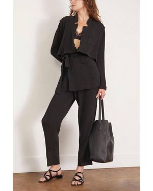 Raquel Allegra La Brea Trench Jacket - Black