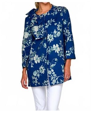 Sara Campbell Sabrina Bow Jacket - Blue