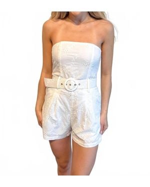 Olivaceous Nicolette Romper - White
