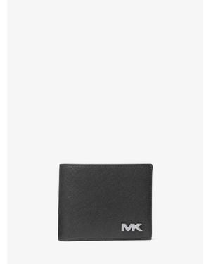 Michael Kors Outlet Rivington Leather Wallet With Passcase - White