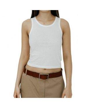 ÉTERNE Fitted Tank Top - Gray