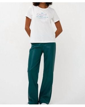 EsQualo Wide Leg Pants - White