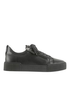Högl Leather Wedge Sneakers - Black