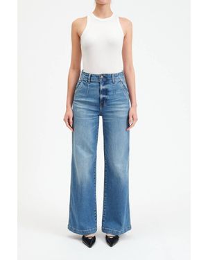 DAZE Far Out Wide Leg Jeans - Blue