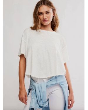 Free People Elsie Swing Tee - White