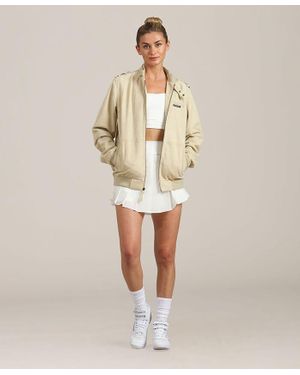 Members Only Soft Suede Iconic Oversized Jacket - Natural