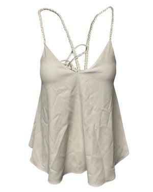 Derek Lam Braided Strap Tank Top - Gray