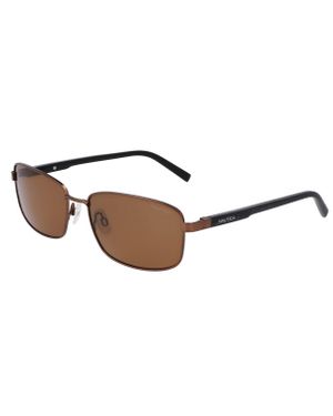 Nautica Logo Rectangle Sunglasses - Brown
