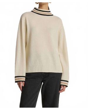 Nation Ltd Tommie Mock Neck Sweater - Natural