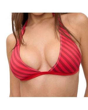 Frankie's Bikinis Jennie Frank Shine Bikini Top - Red