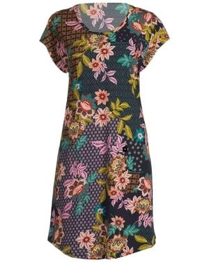 Johnny Was Delfino Cap Sleeve Slip Dress - Multicolor