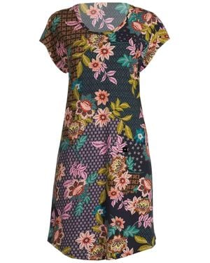 Johnny Was Delfino Cap Sleeve Slip Dress - Multicolor