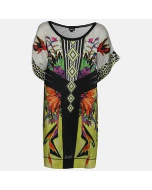 Just Cavalli Floral Print Polyester Top - Green