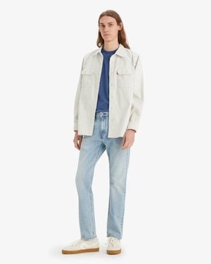 Levi's 502 Jeans Denim Light Wash Tapered Leg Zip Fly Posh263 - Blue