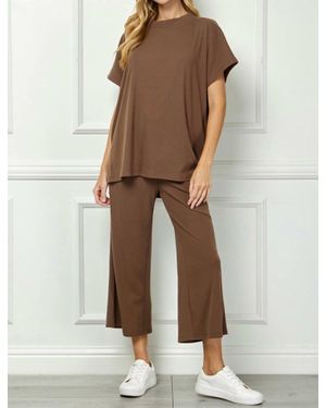See And Be Seen Melinda Crop Pants - Brown