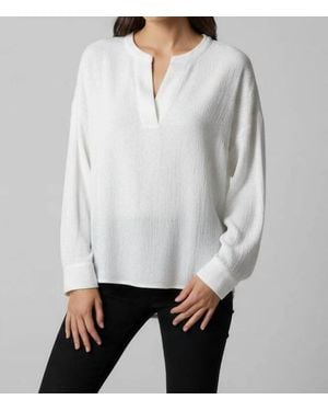 Fun 2 Fun Ireland Textured Long Sleeve Top - Gray