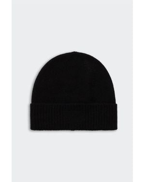 Guest In Residence Rib Cuff Cashmere Beanie - Black